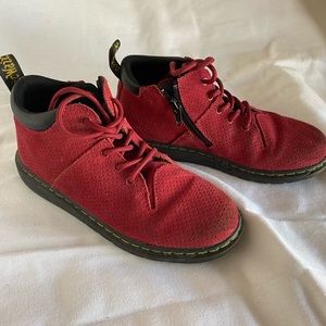 Kids Dr. Marten red boots